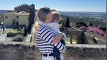 Stewart hugging her daughter