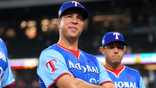 Mark Teixeira looks on during All-Star Futures Game pregame ceremony.