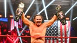 Matt Hardy participates in the U.S. vs. Canada Border Brawl in Niagara Falls Ontario