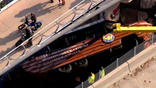 Photos showed a large police response after a duck boat flipped in Boston.