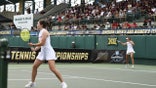Anastasiia Lopata and Guillermina Grant of the Georgia Bulldogs compete in a doubles match