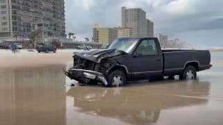 Florida beach toll booth worker killed after driver rams structure before getting stuck in sand, sheriff says