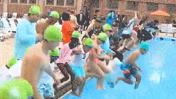 Mamdani's suited pool plunge overshadowed by political clash with GOP candidate - Fox News