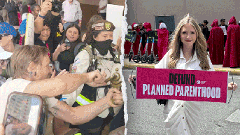 Antifa swarms defiant pro-life advocate who refuses to back down after ugly scene - Fox News