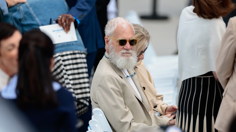 David Letterman attends Obama's Presidential Center opening