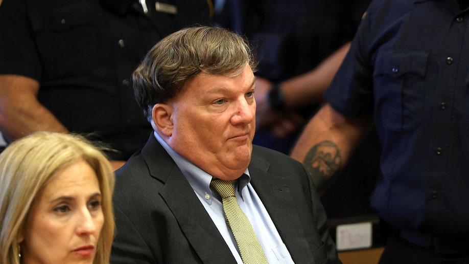 Gilgo Serial Killer Rex Heuermann seats in court for sentencing.