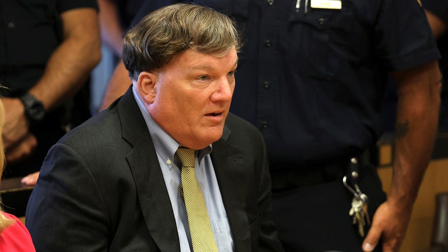 Gilgo Serial Killer Rex Heuermann seats in court for sentencing.