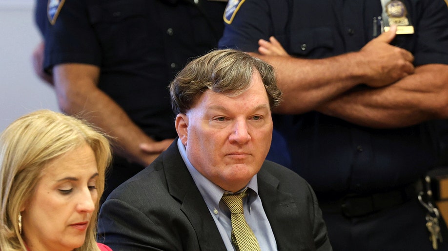 Gilgo Serial Killer Rex Heuermann seats in court for sentencing.