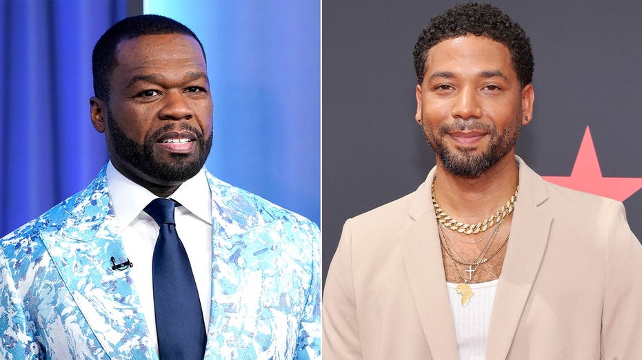 50 Cent mocks Jussie Smollett's Harlem Pride performance as fans slam his comeback attempt