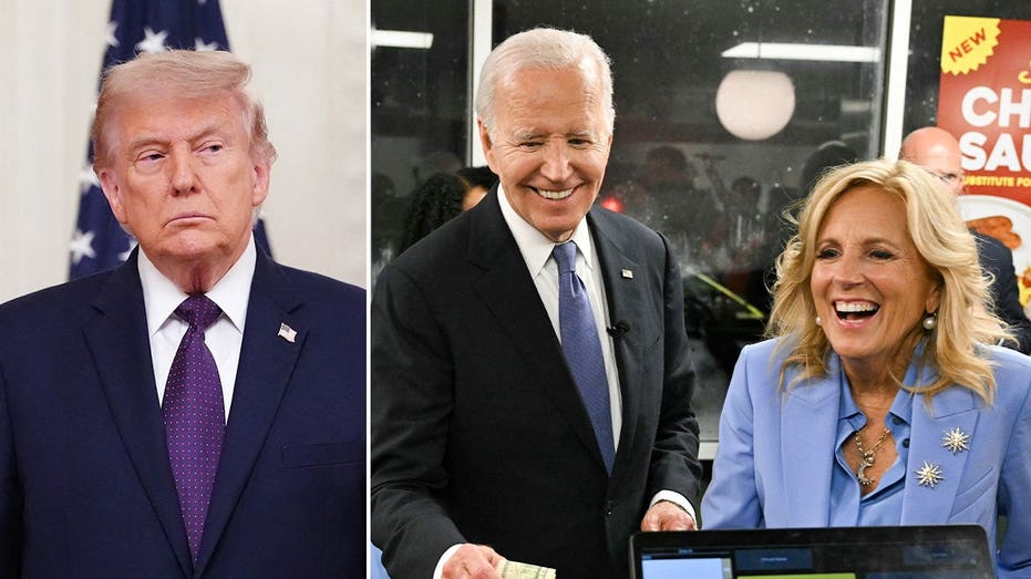 President Trump questions why Jill and Joe Biden went to a Waffle House after she feared stroke