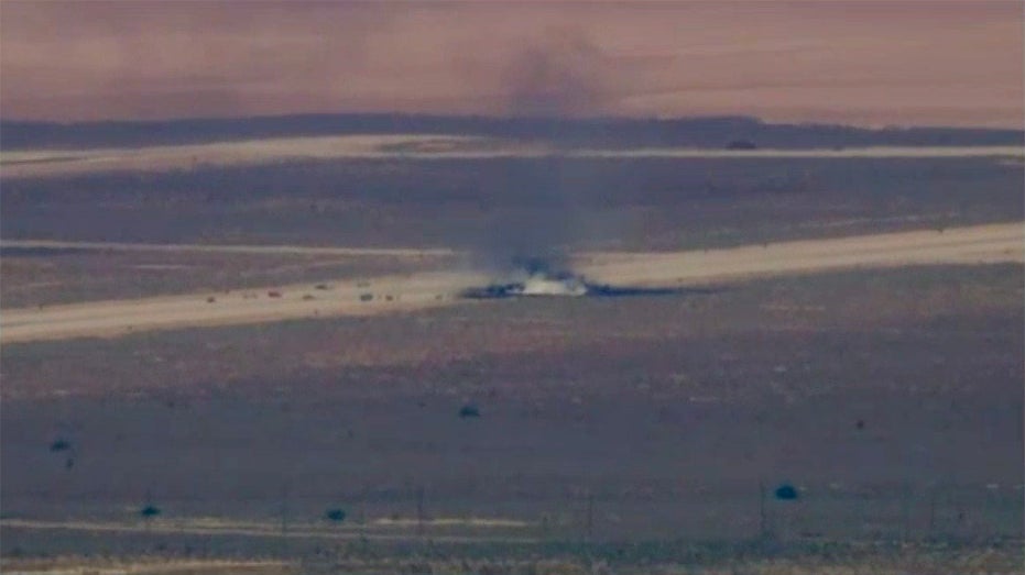Eight believed dead after B-52 crashes shortly after takeoff from Edwards Air Force Base