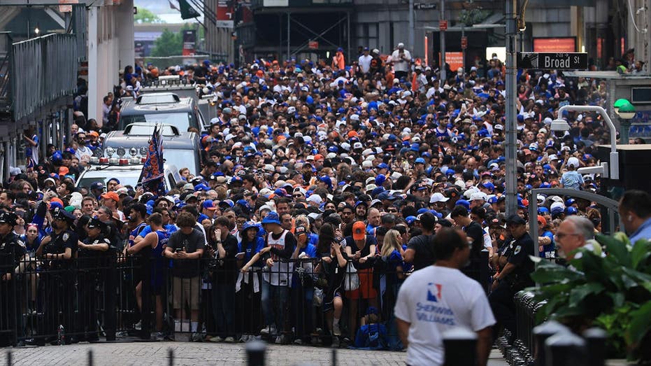 Knicks fan’s trash can grab ends with fines, firing and walk of shame return trip for JPMorgan Chase exec