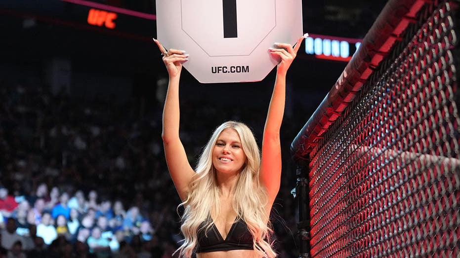 UFC Octagon Girls get covered in red, white and blue ahead of Freedom 250 at the White House