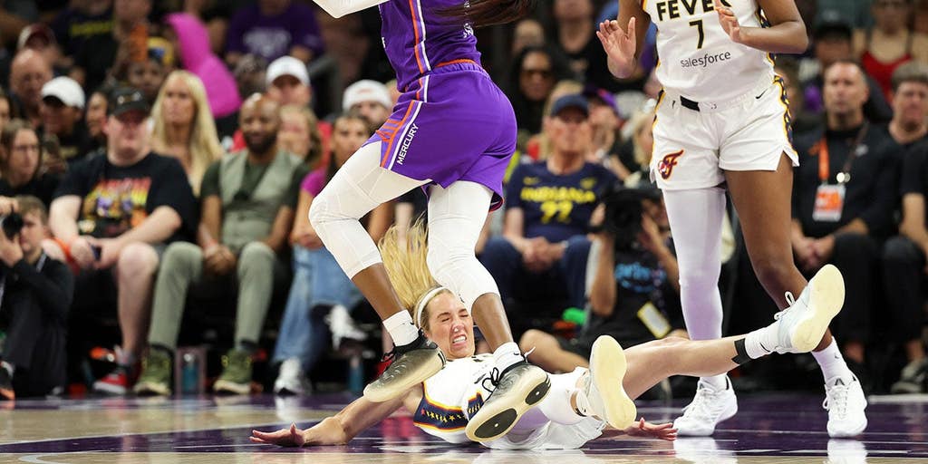 WNBA player who battered Caitlin Clark elbows another Fever star in the face, but there's a catch