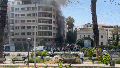 Video shows bomb rock Damascus hotel where French President Macron is staying during Syrian state visit - Fox News