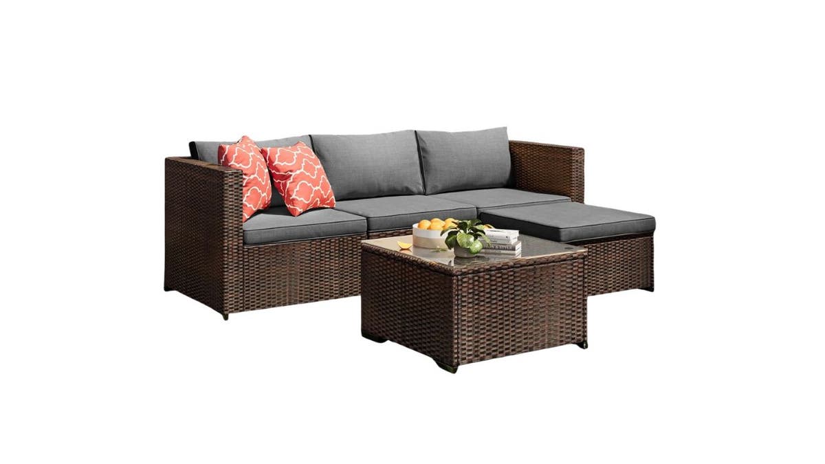 Add comfortable seating to your outdoor space.