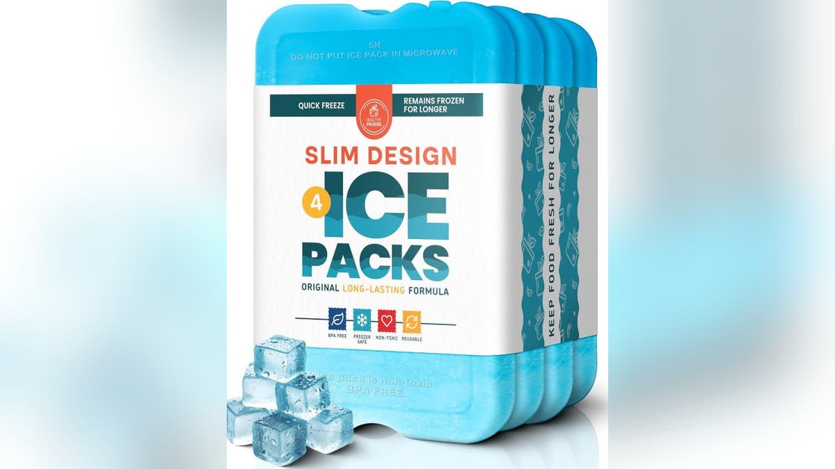 Get four ice packs so you always have extras.
