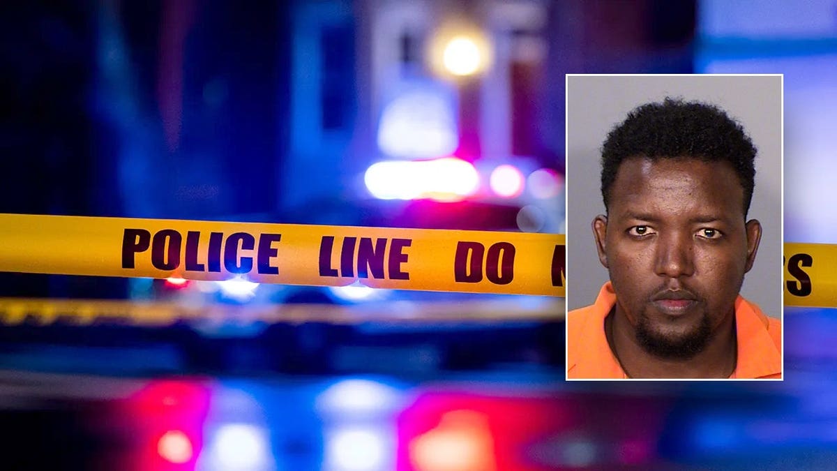 Migrant allegedly murders three at apartment complex, pictured with caution tape