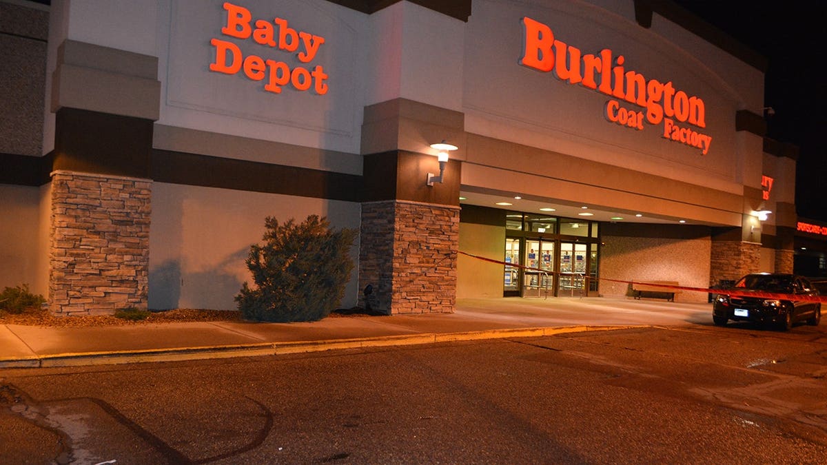 An evidence photo shows the scene where 21-year-old Chelsea Yasser was brutally stabbed to death in the parking lot of a Burlington Coat Factory in Aurora, Colorado on May 15, 2016.