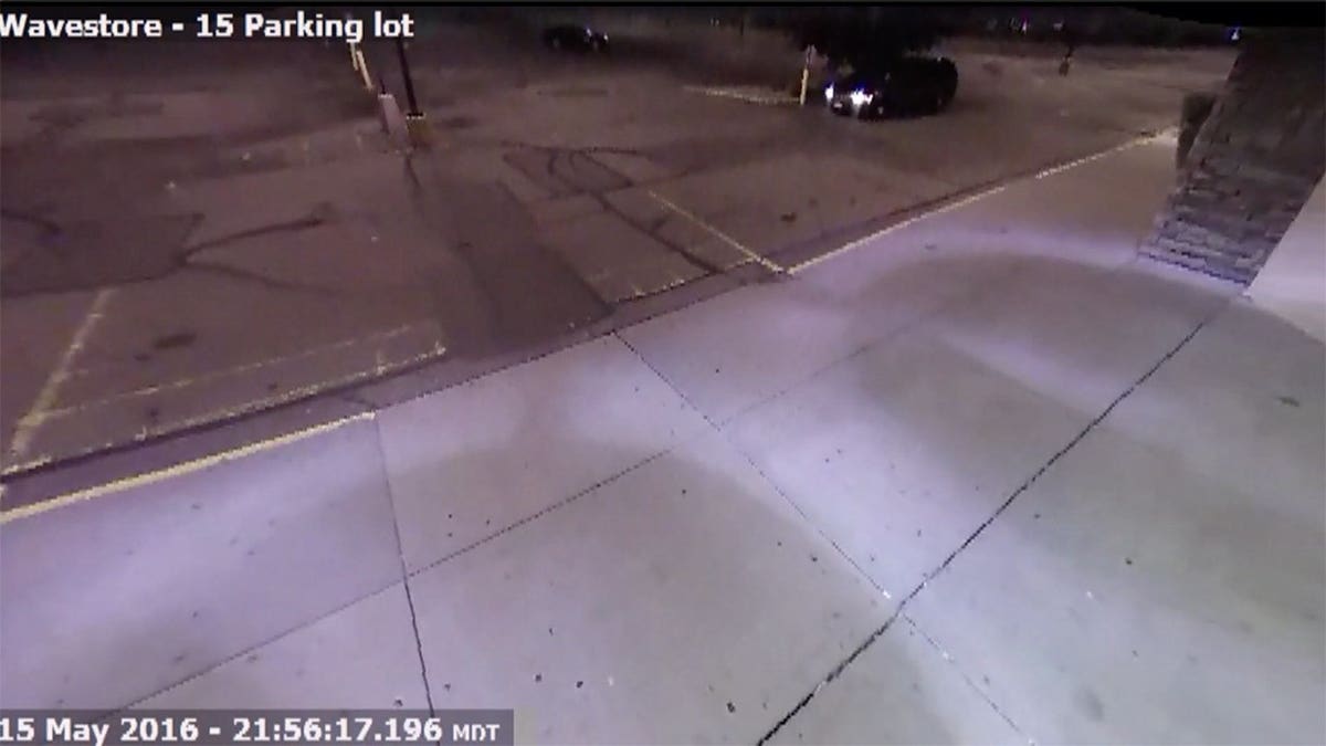 Surveillance footage shows the suspect vehicle in which Chelsea Yasser was allegedly stabbed to death in Aurora, Colorado on May 15, 2016. Although Yasser’s murder was caught on camera, authorities have been unable to identify the vehicle or suspected driver due to the quality of the footage.