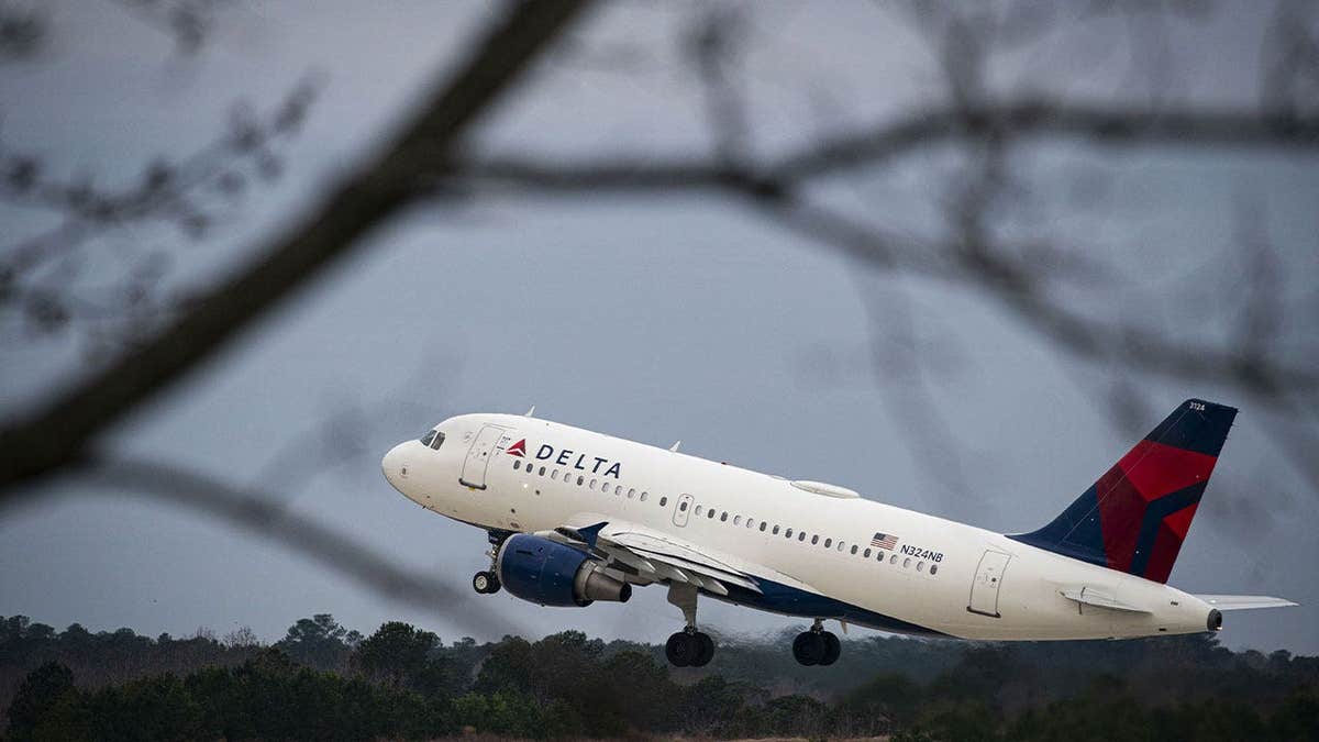 Delta Air Lines Airbus A319 departing from an airport in a file photo.