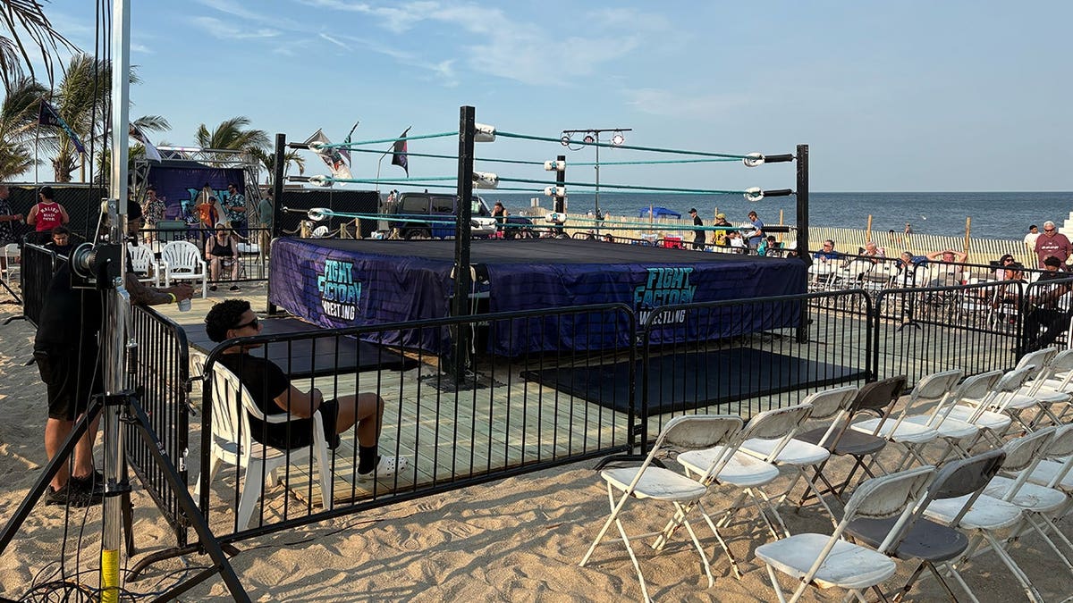 A wrestling ring in NJ