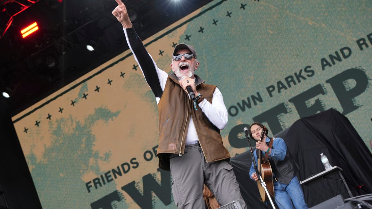 Aaron Tippin performs during the Two Step Inn Music Festival