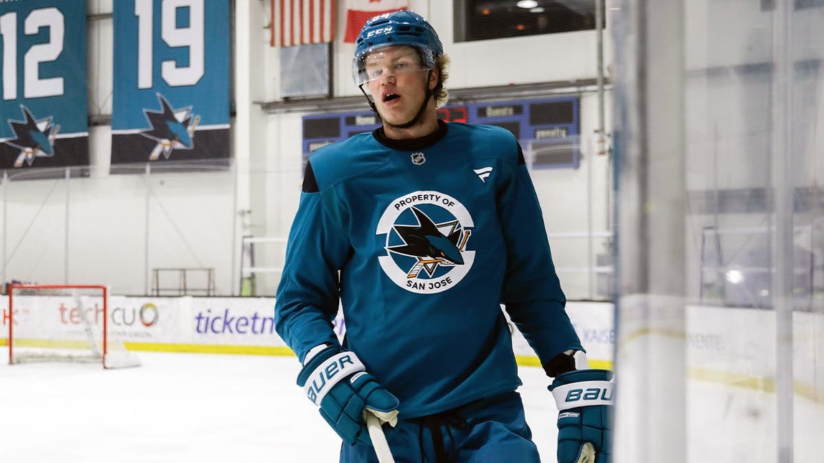 The tallest player ever selected in the NHL blew minds in his debut with the San Jose Sharks The tallest player ever selected in the NHL blew minds in his debut with the San Jose Sharks