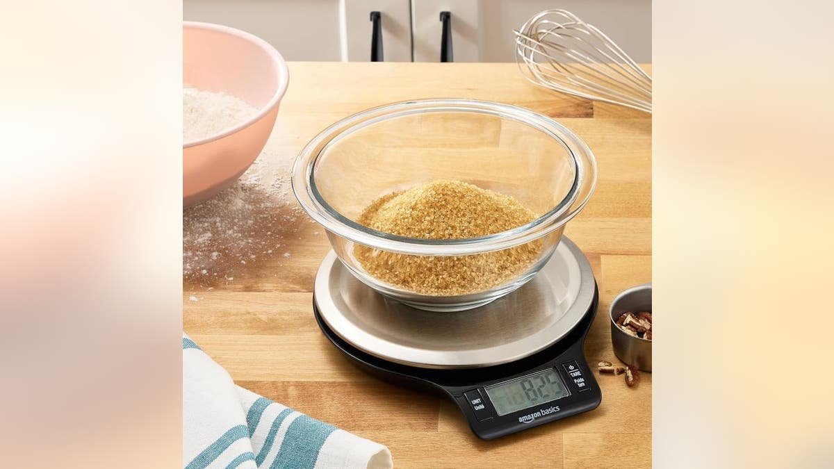 Measure portions accurately with a scale.