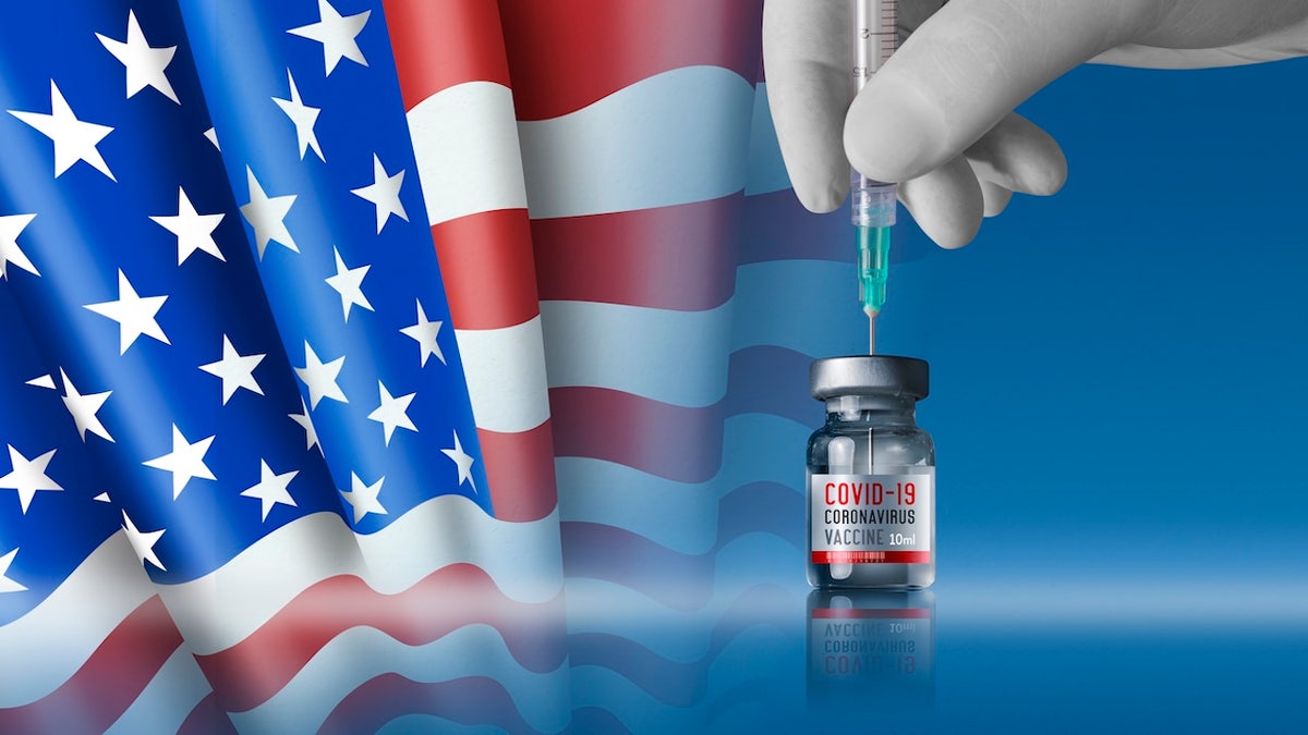 American flag COVID vaccine