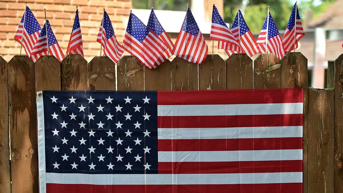 American flags