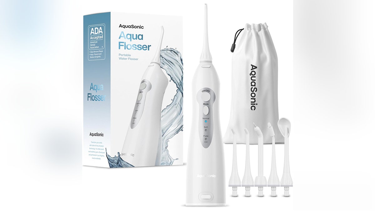 Floss your teeth more gently with water.