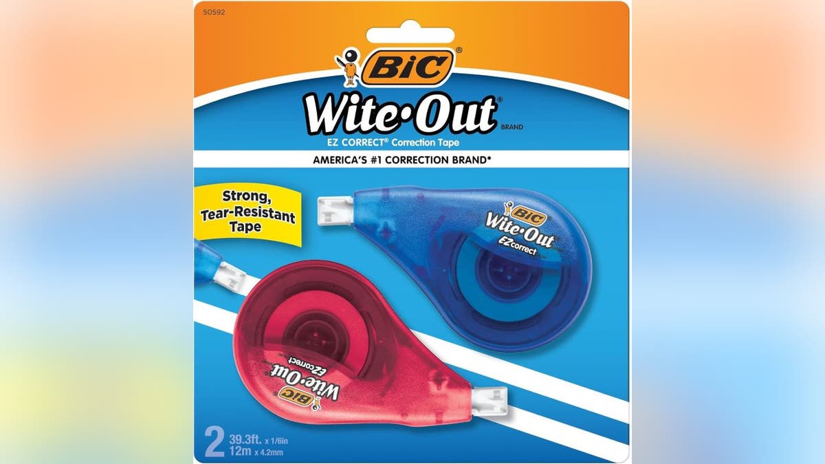 Erase mistakes instantly with Wite-Out.