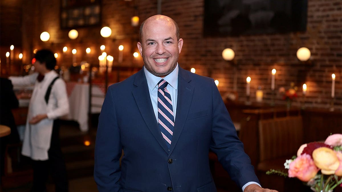 Brian Stelter attends the CNN Breaking Bread with Tony Shalhoub premiere after-party at Sadelle's.
