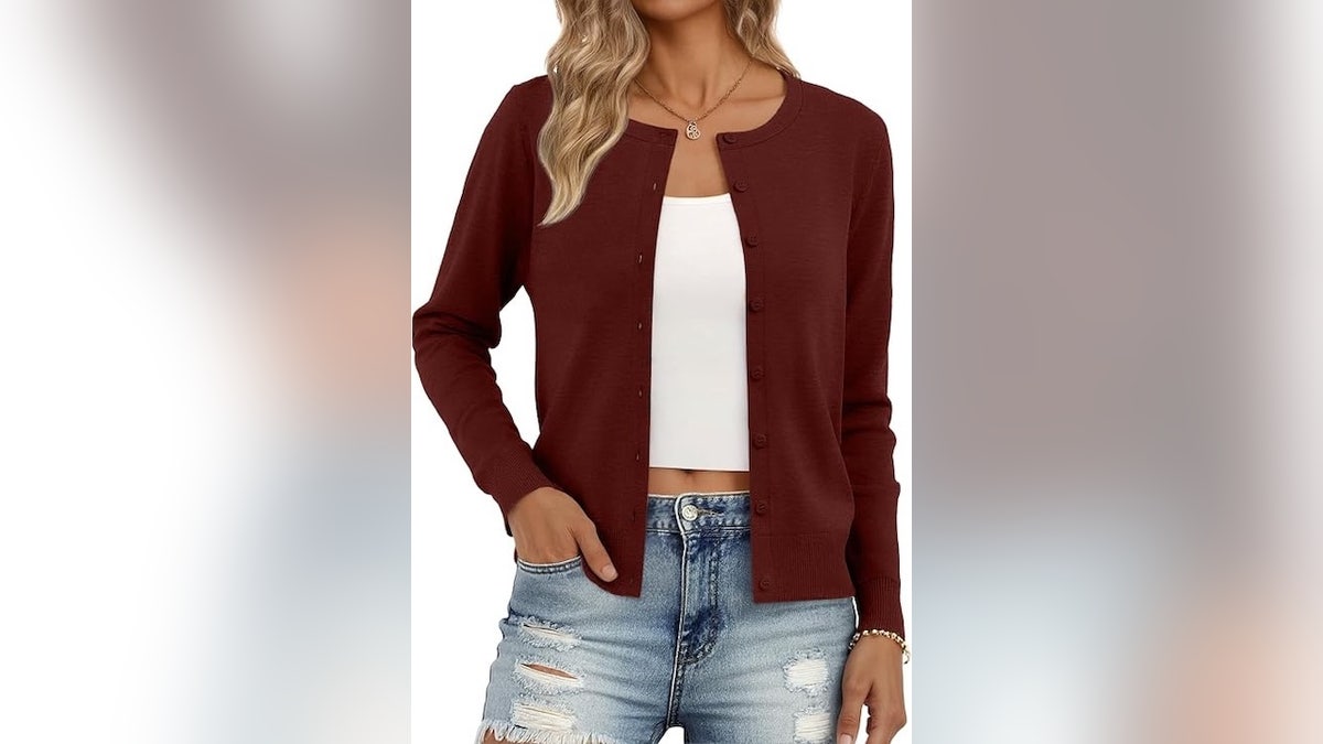 With a variety of colors to choose from, this lightweight cardigan is an easy staple for every season.