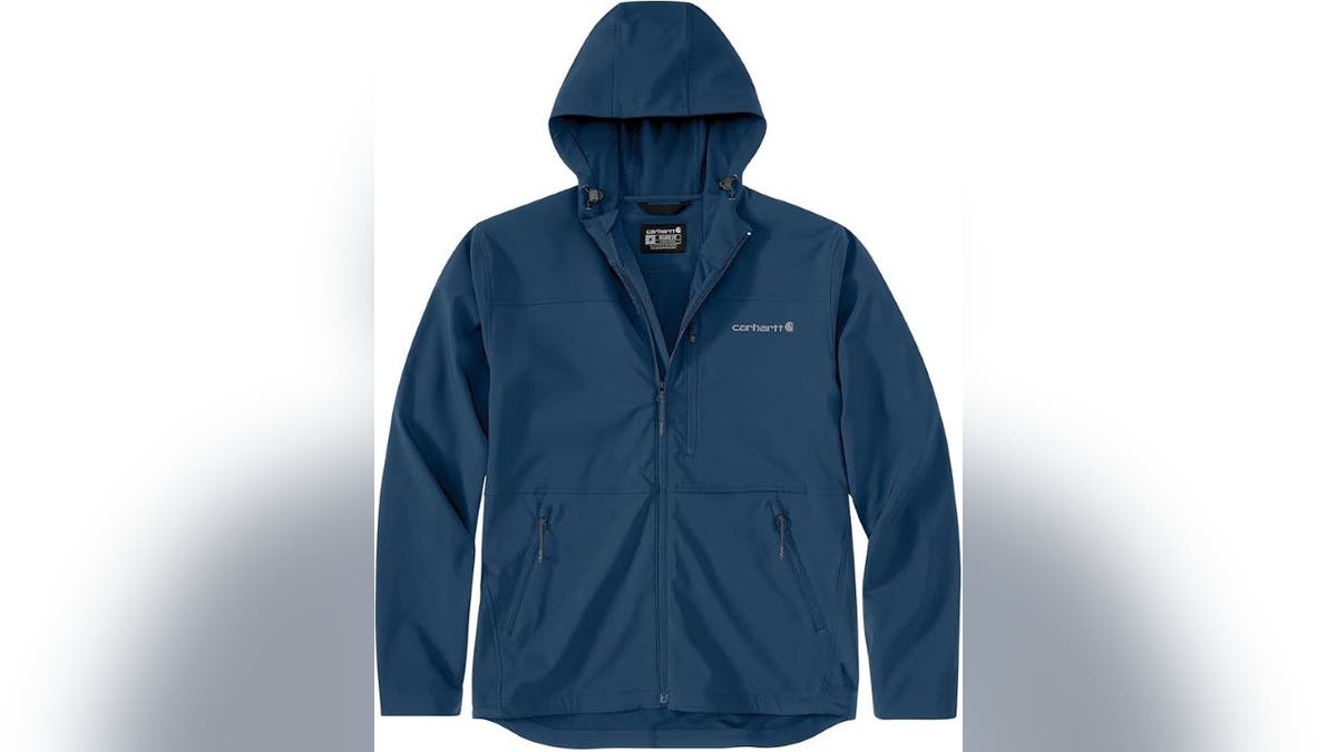 A Carhartt rain jacket also protects you from UV rays.