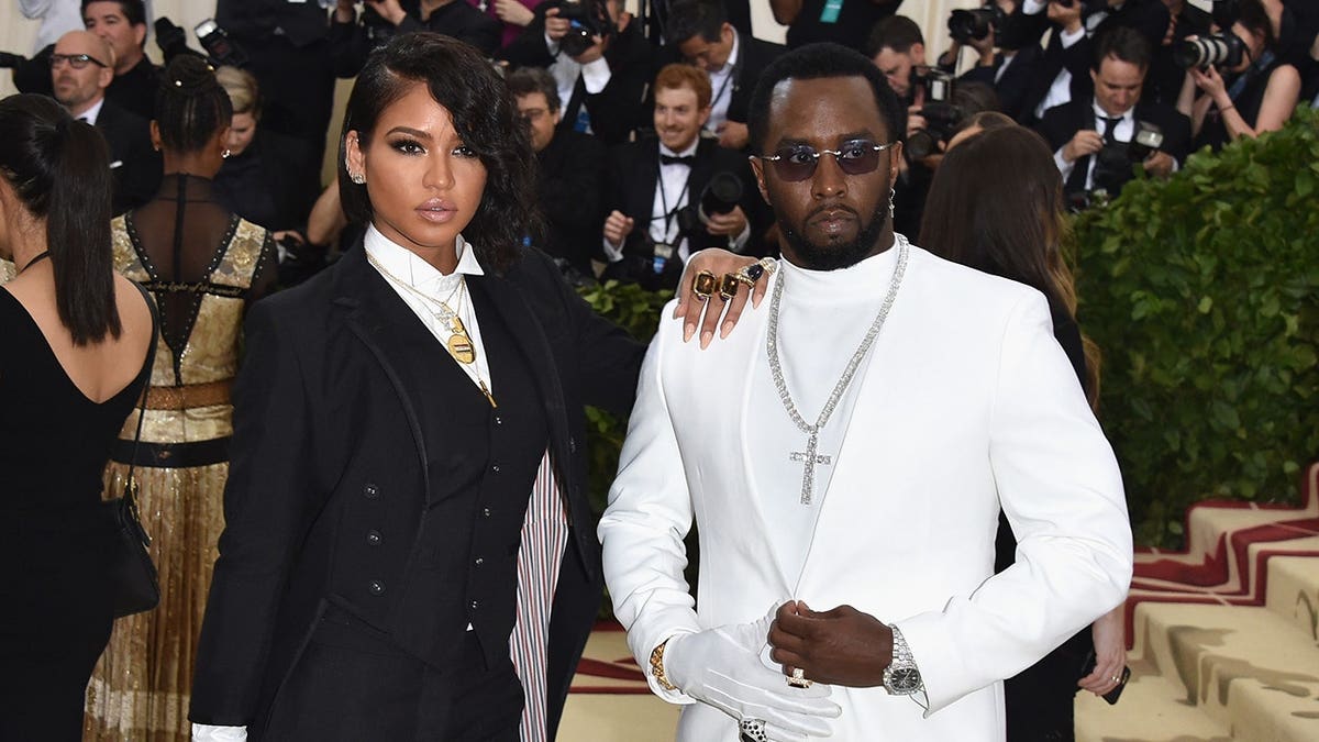 Cassie Ventura and Sean Combs attend the Heavenly Bodies gala at the Metropolitan Museum of Art.