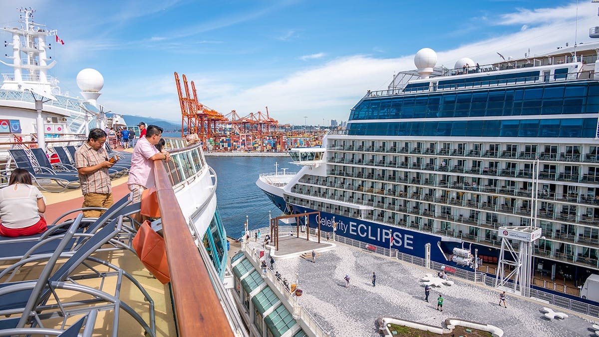 Cruise ship Celebrity Eclipse docked at Canada Place in Vancouver, British Columbia.