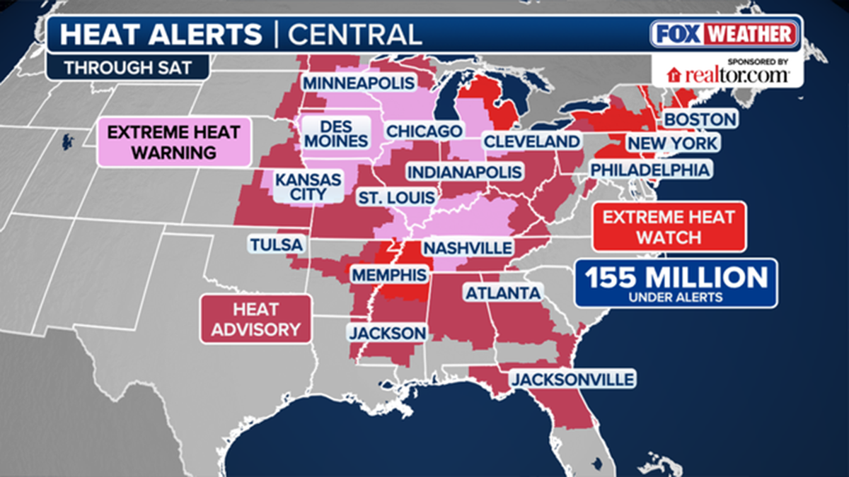 a fox weather map showing the US