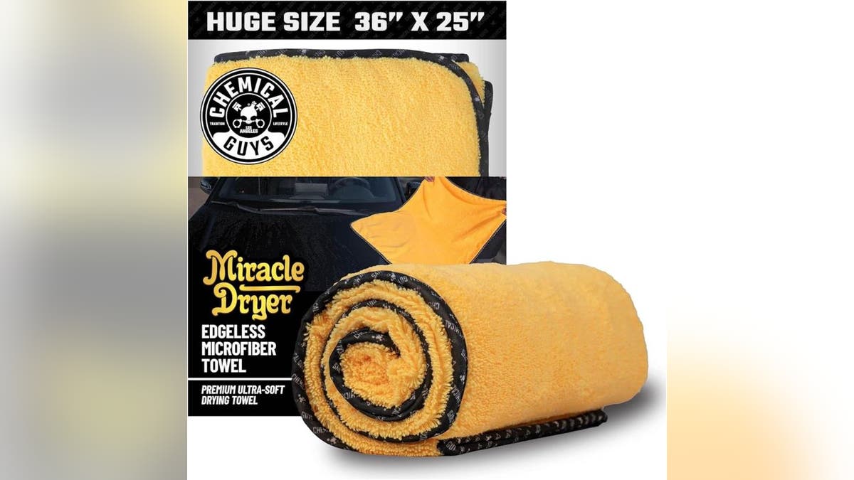 Dry your car fast without leaving scuffs.