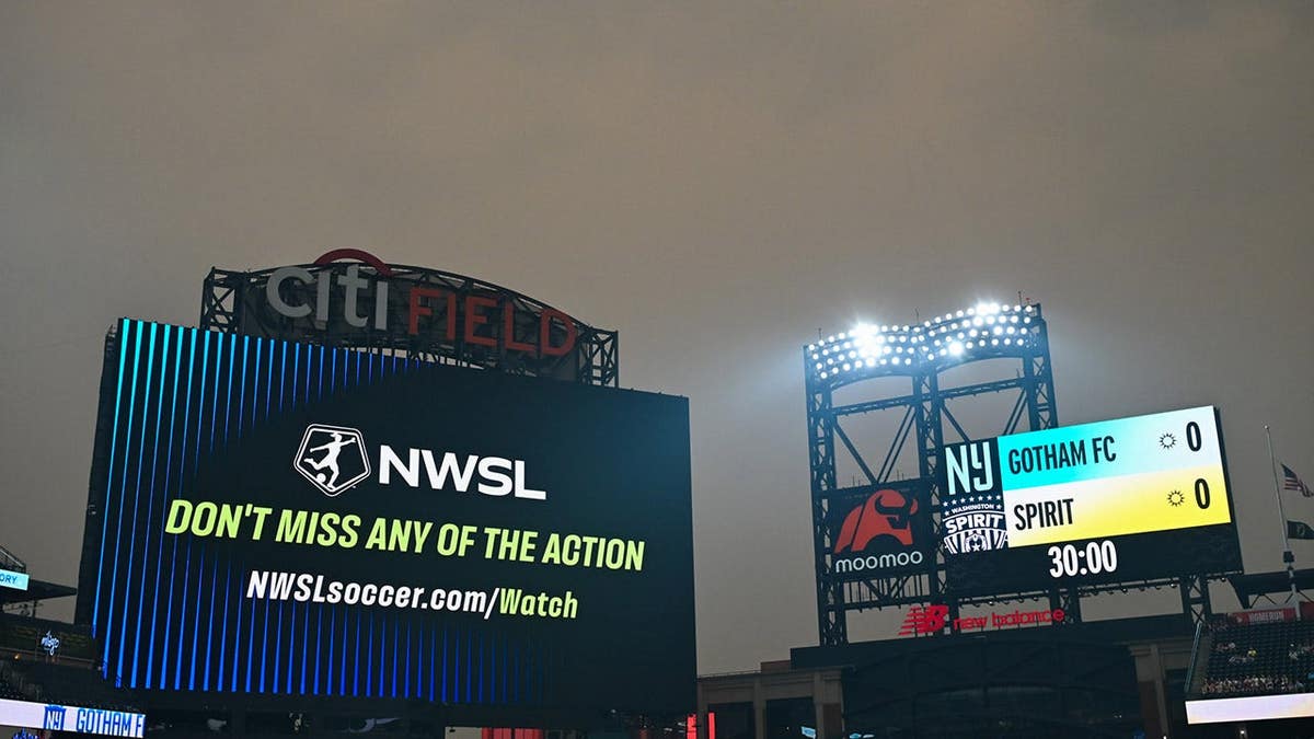 Citi Field stands empty before the Queens Classic match.