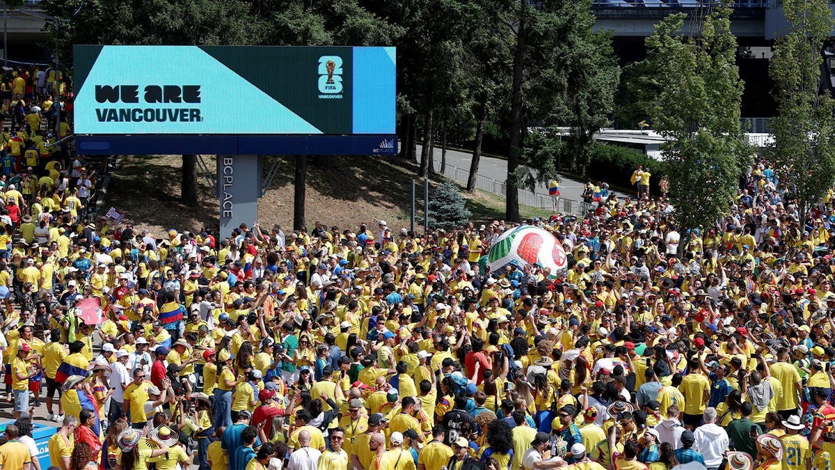 Multitud de fans colombianos.