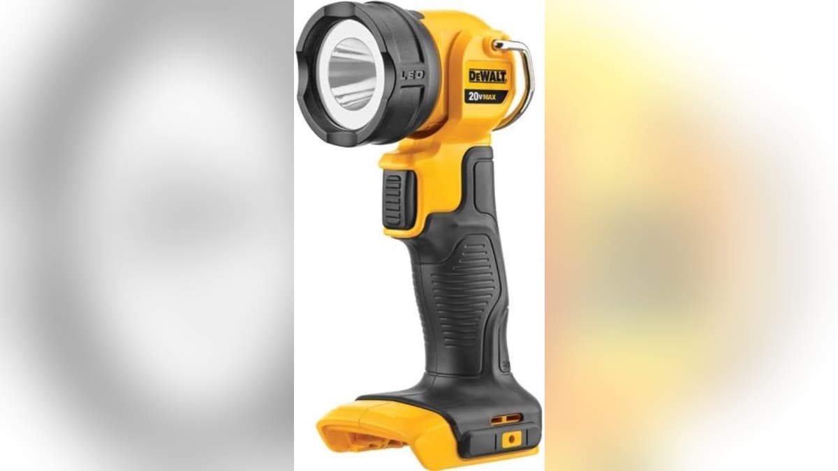 Light up dark spaces with this work light.