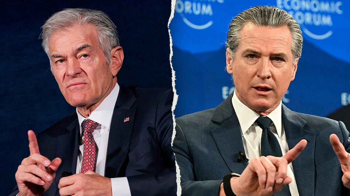 Split of Dr. Oz and Newsom