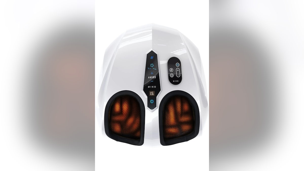 Sit back and relax with this foot massager.