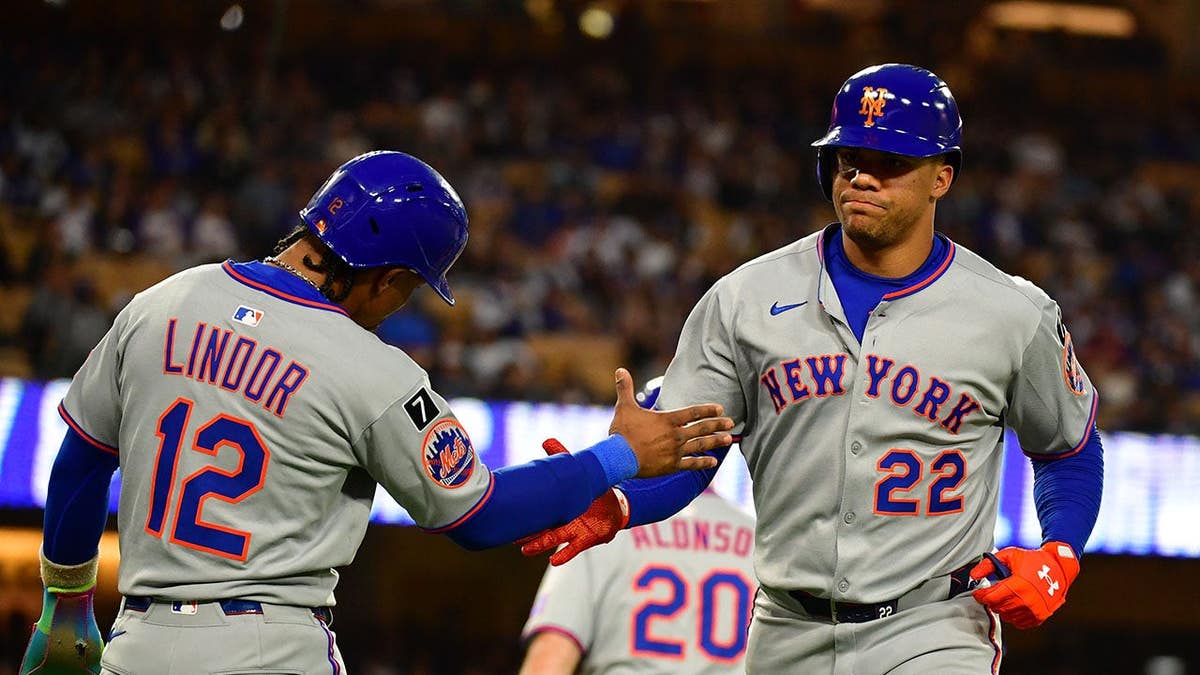 Lindor and Soto after home run