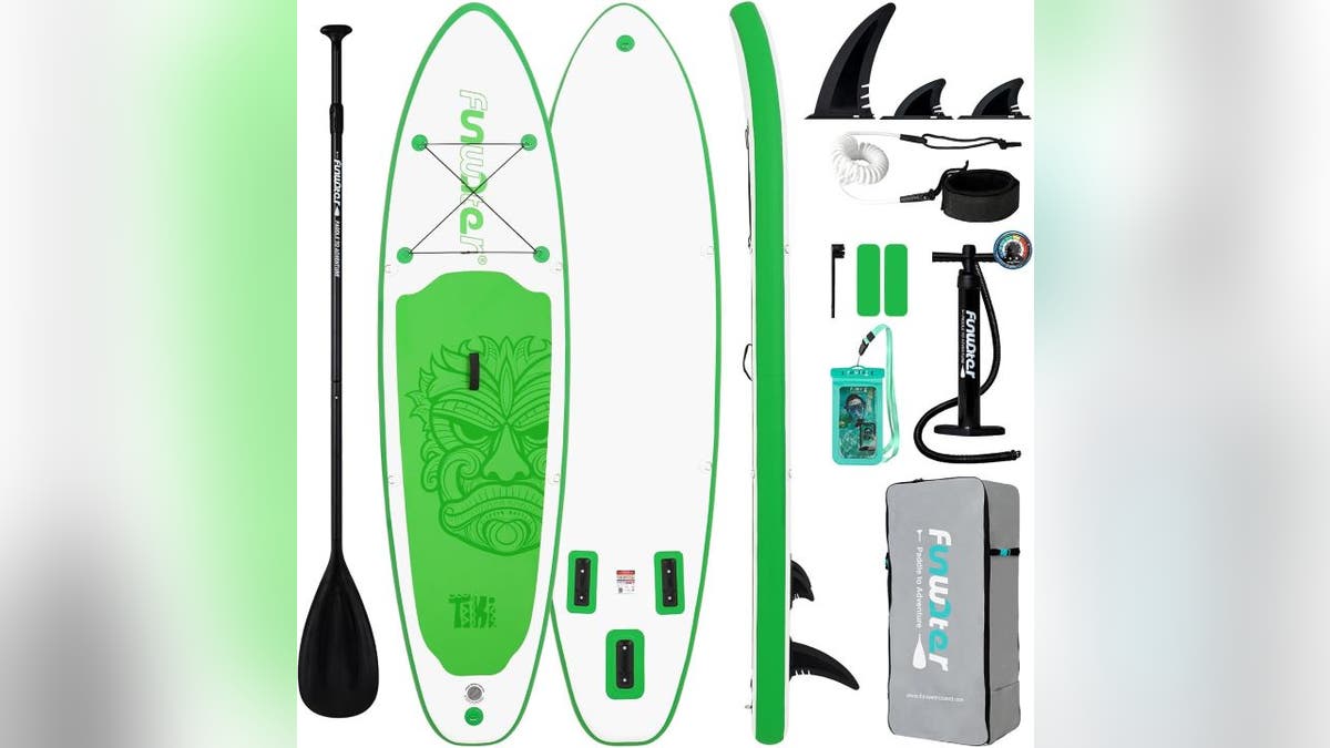 Bring this inflatable paddle board on your next beach trip.