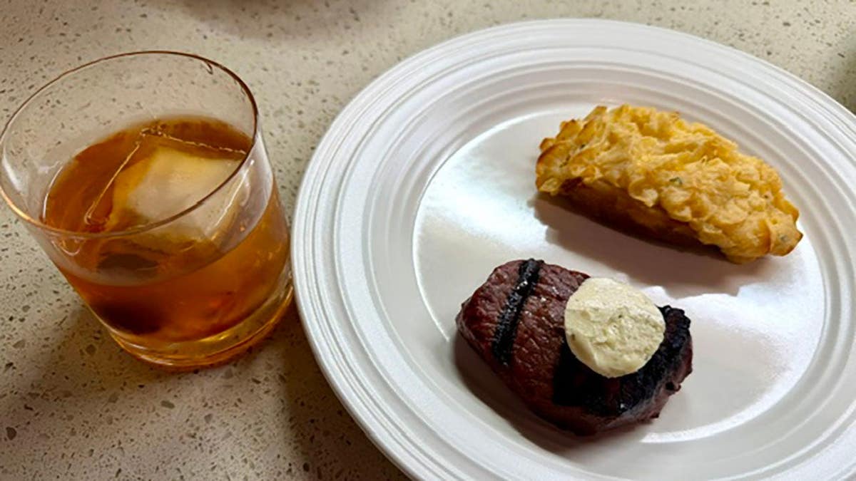 Screencaps reader Gen X Warren M in Florida sent in his steak off the grill.