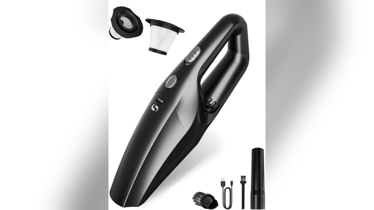 This vacuum tackles car, desk and household messes.