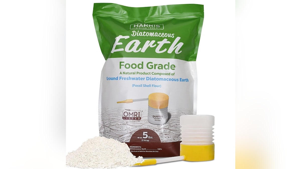 This organic, chemical-free, freshwater earth powder comes with a duster so you can get it into tight spaces.